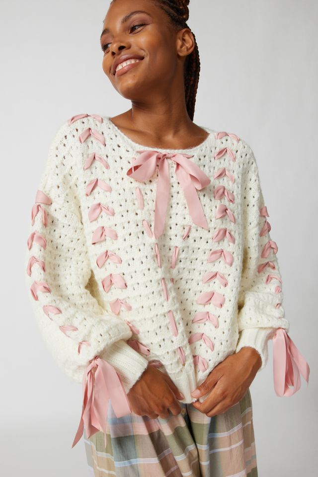 For Love & Lemons Laurel Bow Sweater #2