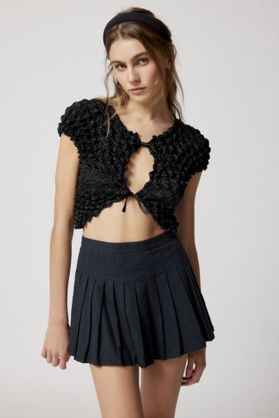 Urban Outfitters Pucker Up Vest Top In Black
