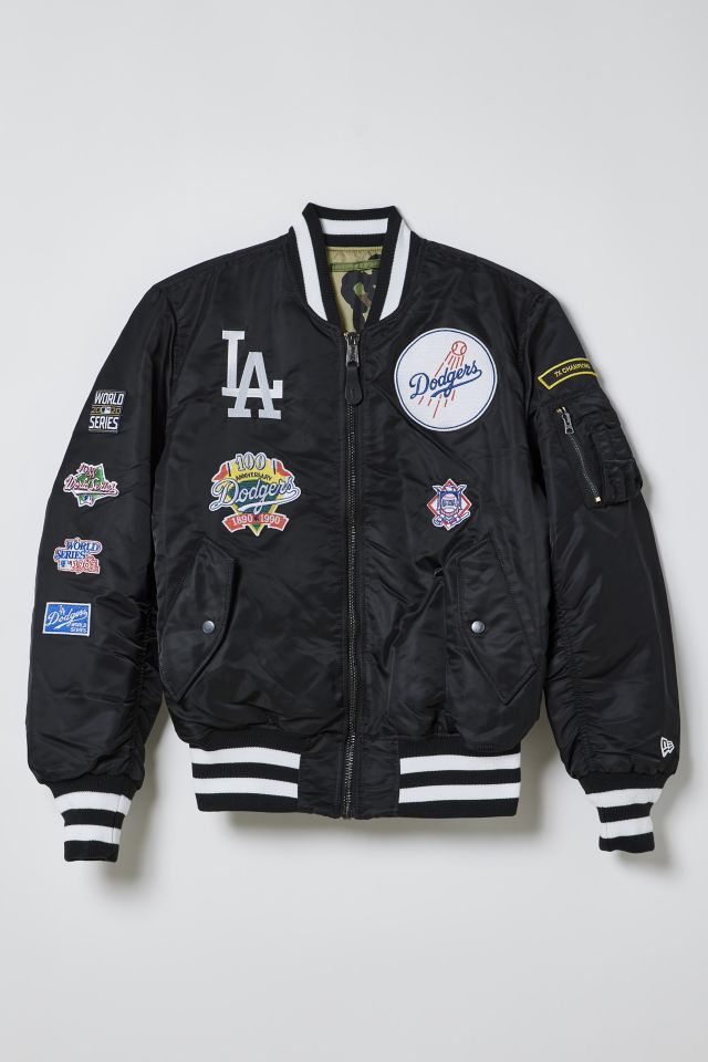 New Era X Alpha Industries Los Angeles Dodgers Reversible Varsity Jacket
