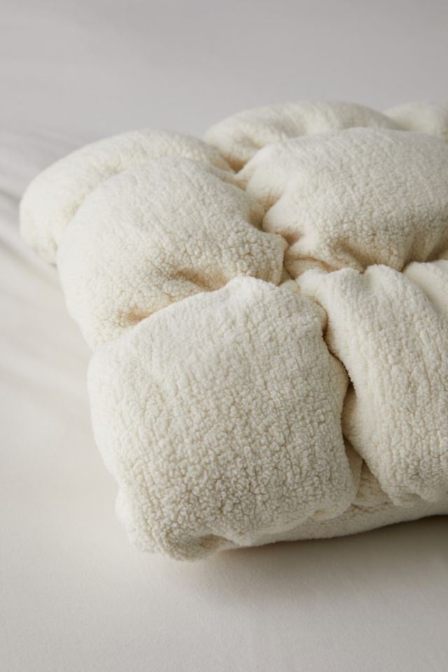 Marshmallow Cloud Fleece Throw Pillow #2