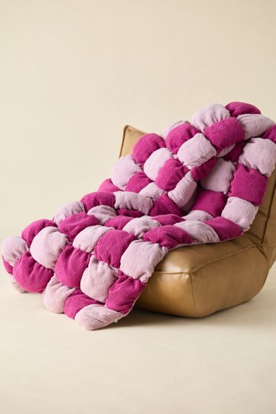 Urban Outfitters Marshmallow Cloud Fleece Throw Blanket In Boysenberry At  In Pink