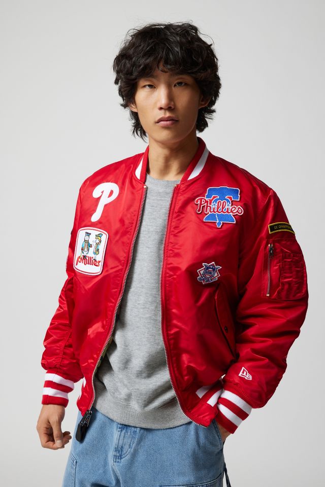 CHAQUETA BOMBER REVERSIBLE ALPHA INDUSTRIES PARA HOMBRE PHILADELPHIA  PHILLIES