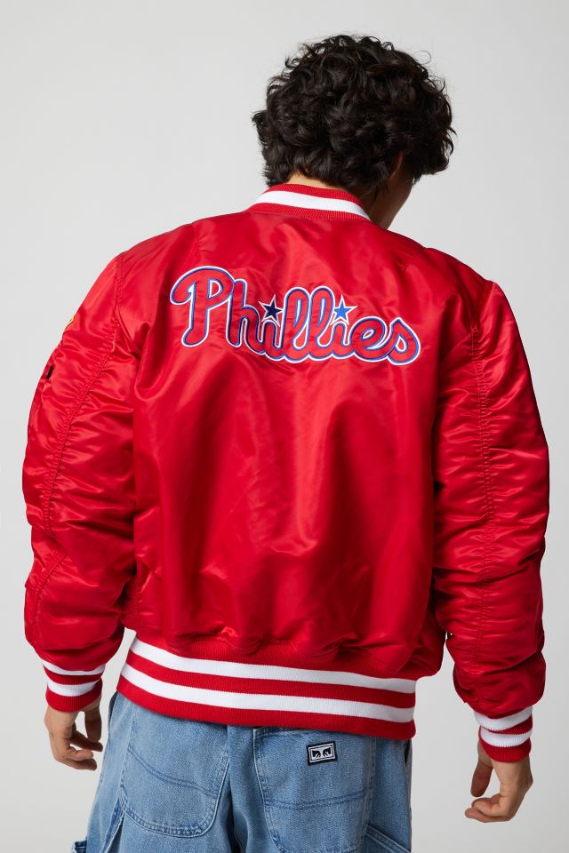 New Era X Alpha Industries Philadelphia Phillies Reversible Varsity Jacket #2