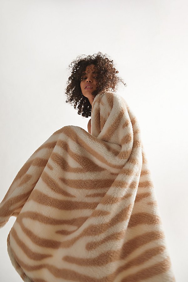 Urban Outfitters Printed Super Plush Throw Blanket