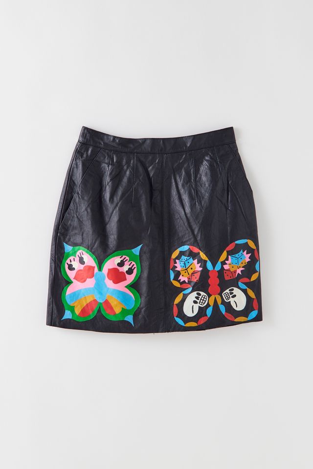 Burger Babie X Urban Renewal Leather Skirt | Urban Outfitters