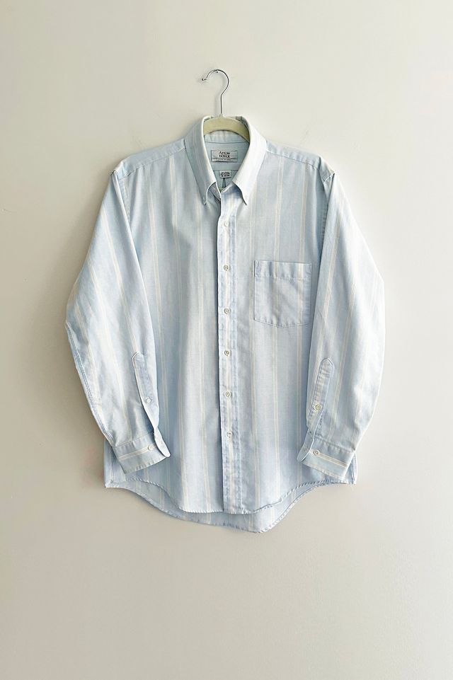 Loose Retro Shirt In Blue