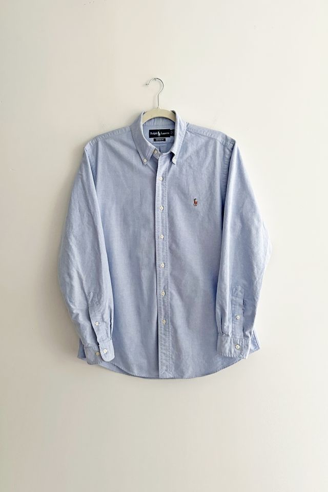Vintage Polo Ralph Lauren Blue Oxford Shirt 02 | Urban Outfitters