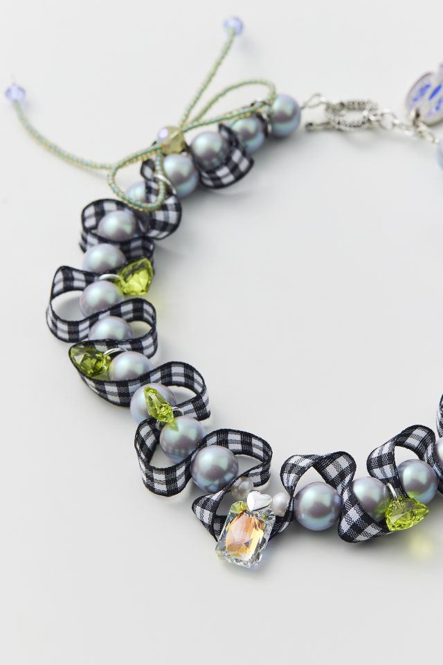 Different Bugs Ribbon Necklace #1