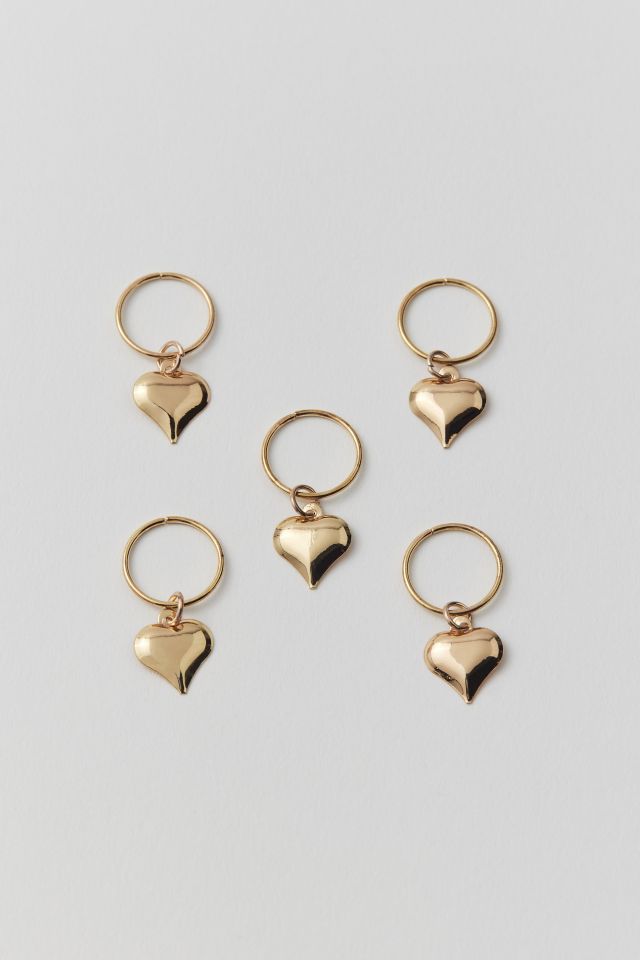 Hearts Hair Ring Set #1