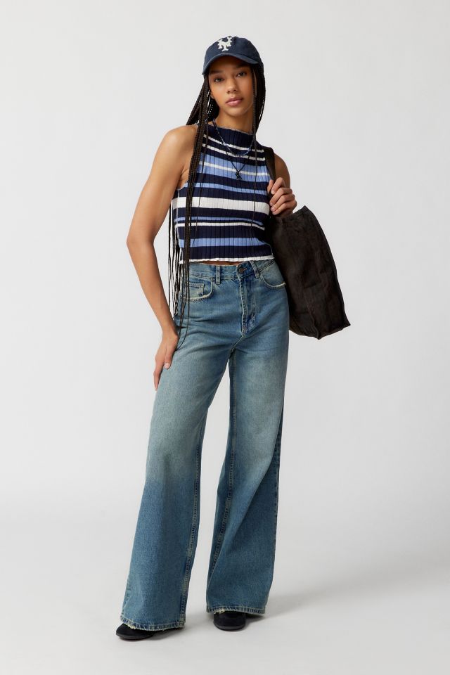 Urban Renewal Remade Lettuce Edge Stripe Tank Top #2