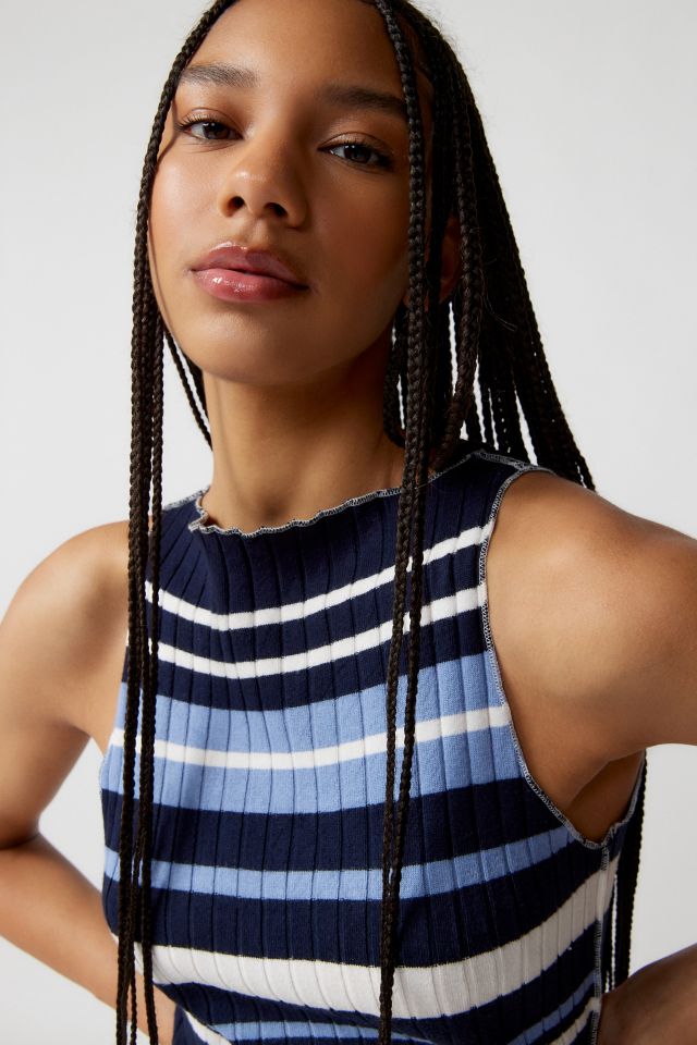 Urban Renewal Remade Lettuce Edge Stripe Tank Top #3