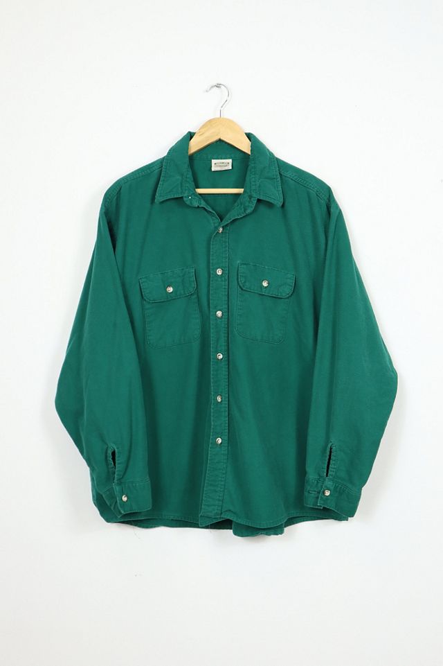 The Nu Vintage - Ray Flannel Button Down Orange Brown main image 1