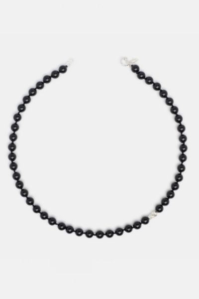 Deux Lions Jewelry Lorcyn Onyx Necklace In Black, Men's At Urban Outfitters