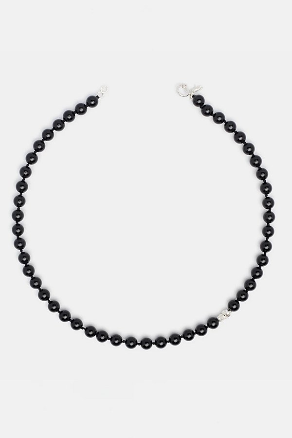 Deux Lions Jewelry Lorcyn Onyx Necklace In Black, Men's At Urban Outfitters