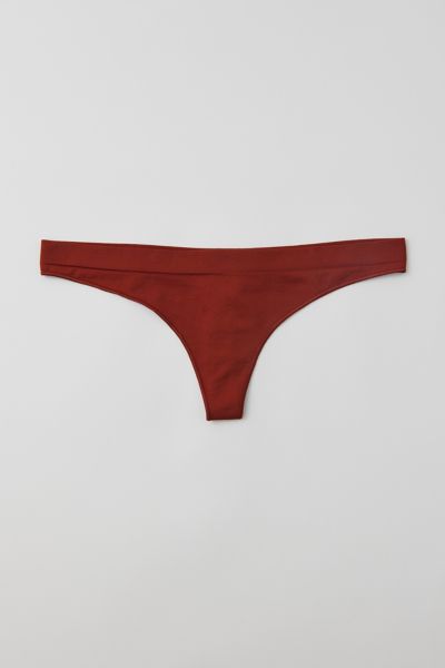 Out From Under Minimal Seamless Thong In Rust