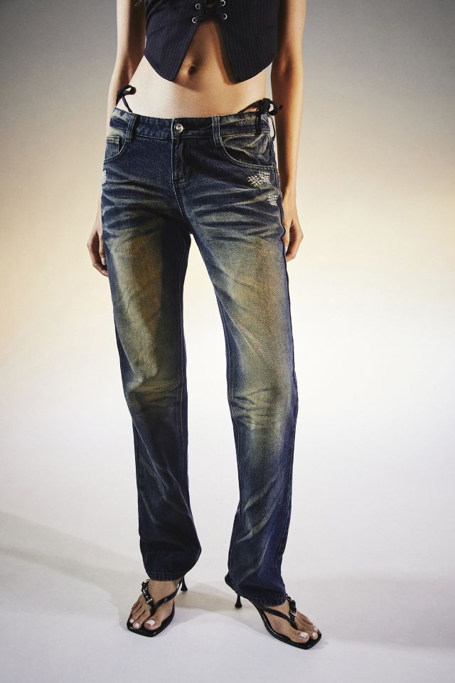 Jaded London Low-Rise Bootcut Jean