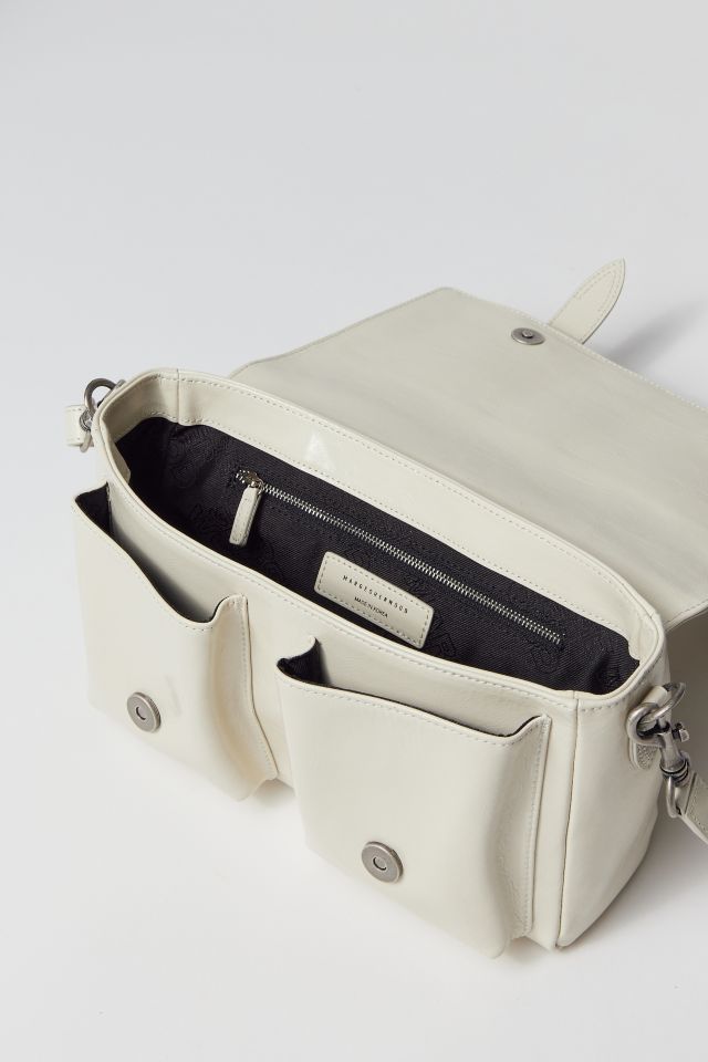 Marge Sherwood Leather Belted Satchel Bag in Ivory, Women's at Urban Outfitters