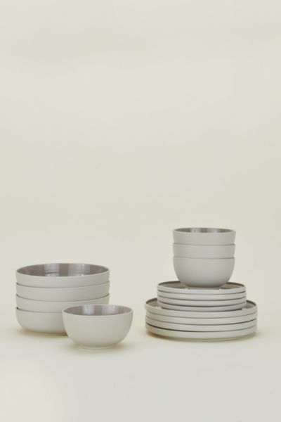 Hawkins New York Essential 16-piece Dinnerware Set In Light Grey