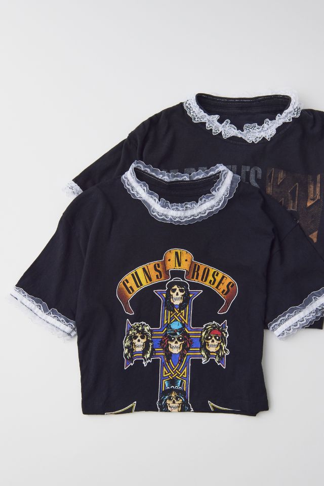 Haut Court Remade Urban Renewal avec Garniture en Dentelle #1