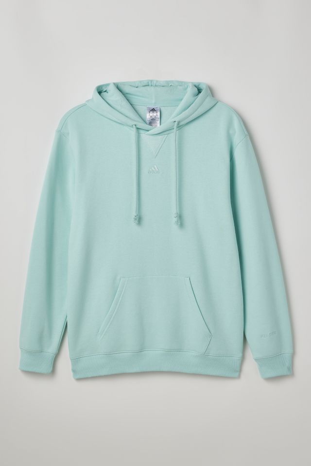 adidas ALL SZN Fleece Long Hoodie - Green, Women's Lifestyle