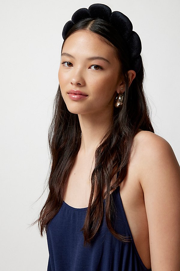 Urban Outfitters Spa Day Bubble Headband In Black