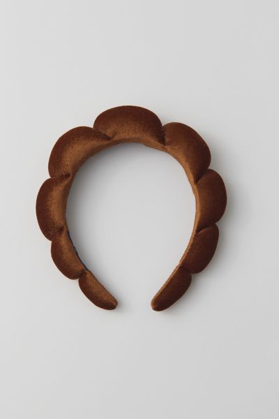 Urban Outfitters Spa Day Bubble Headband In Chocolate