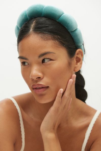 Urban Outfitters Spa Day Bubble Headband In Turquoise