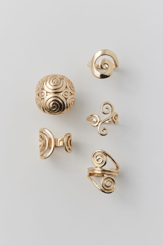 Spiral Statement Ring Set #1