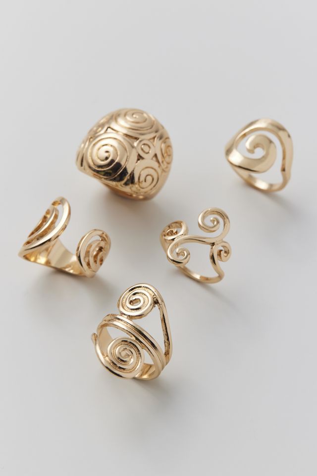 Spiral Statement Ring Set #2