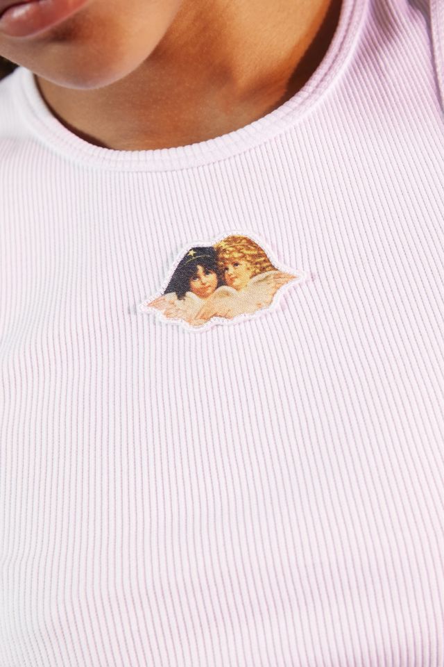 Fiorucci Icon Angels Ribbed Tank Top #4