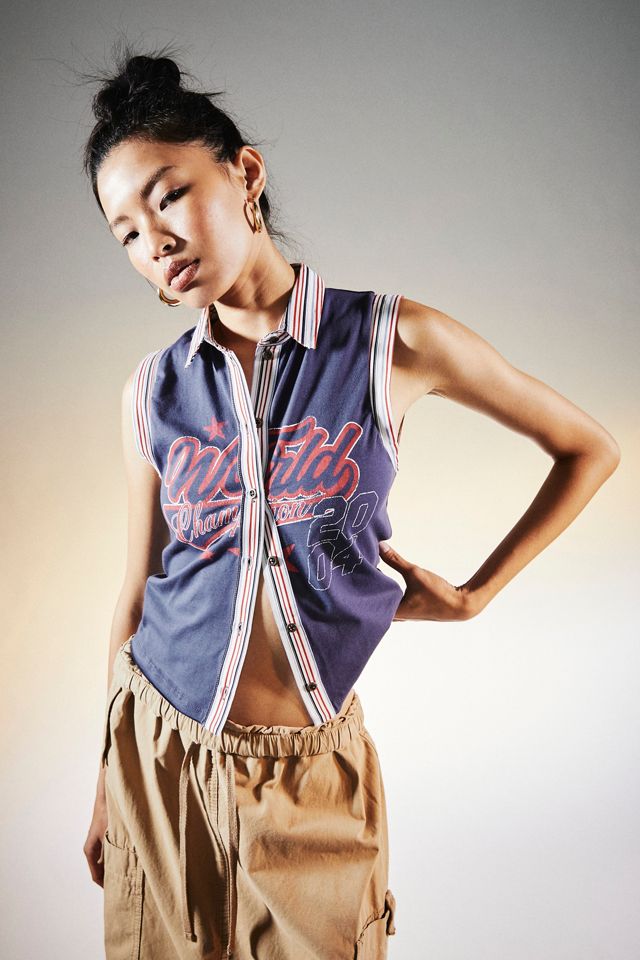 Jaded London Jersey Sleeveless Shirt | Urban Outfitters Canada