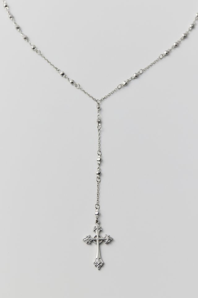 Cross Layered Lariat Necklace #2