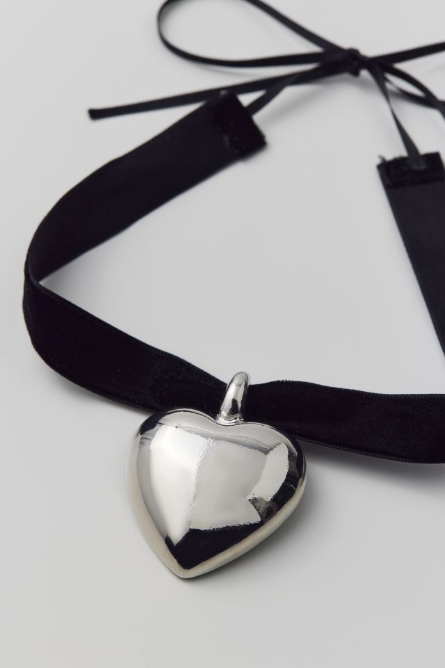 Collier Ras-de-Cou Genevieve en Velours Cœur #2