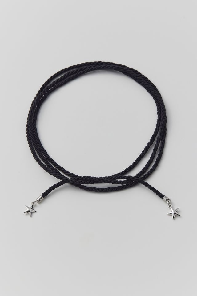 Collier à deux rangées en corde avec des mini étoiles #1