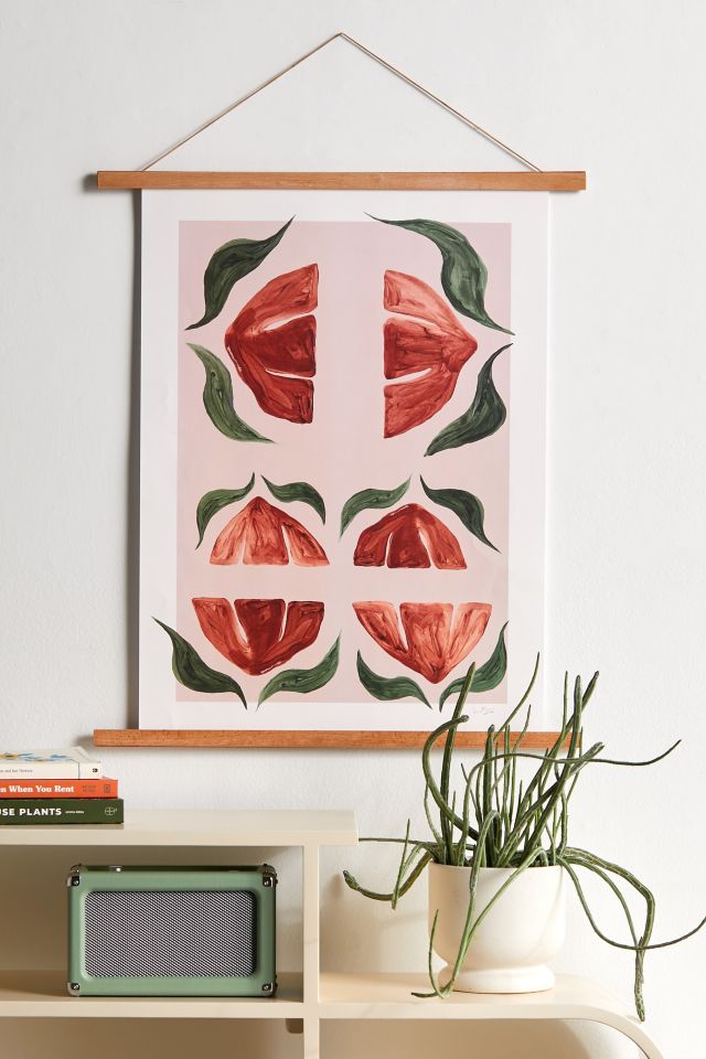 PSTR Studio Anna Morner Rod Blomma Art Print | Urban Outfitters