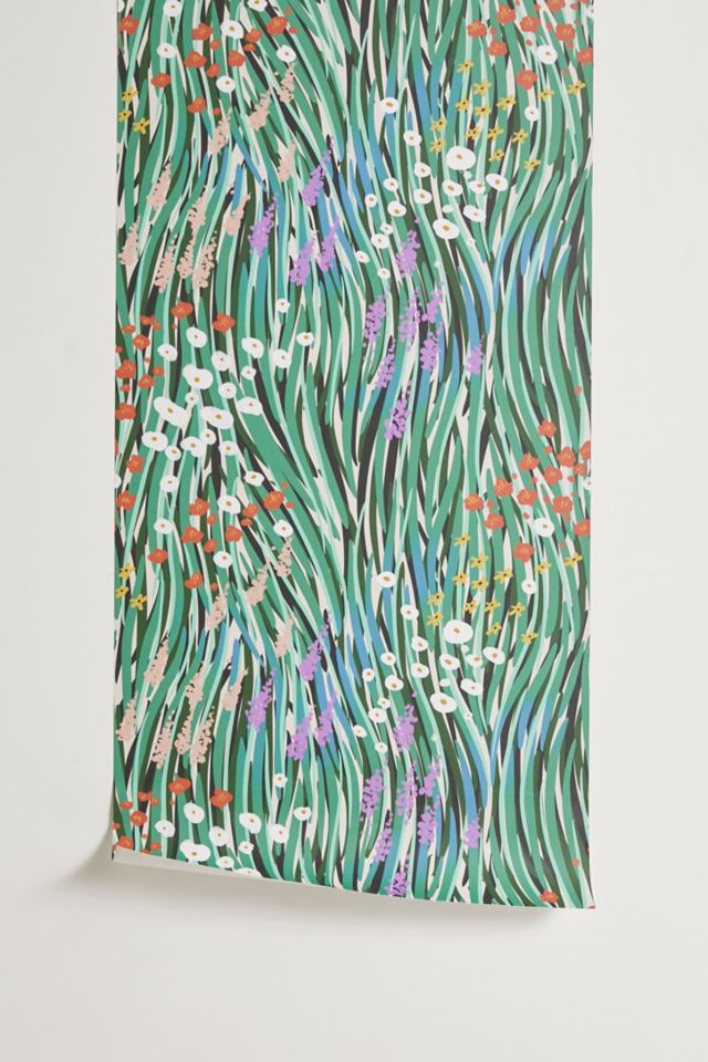 MSRYSTUDIO Windy Day In Garden Removable Wallpaper #1