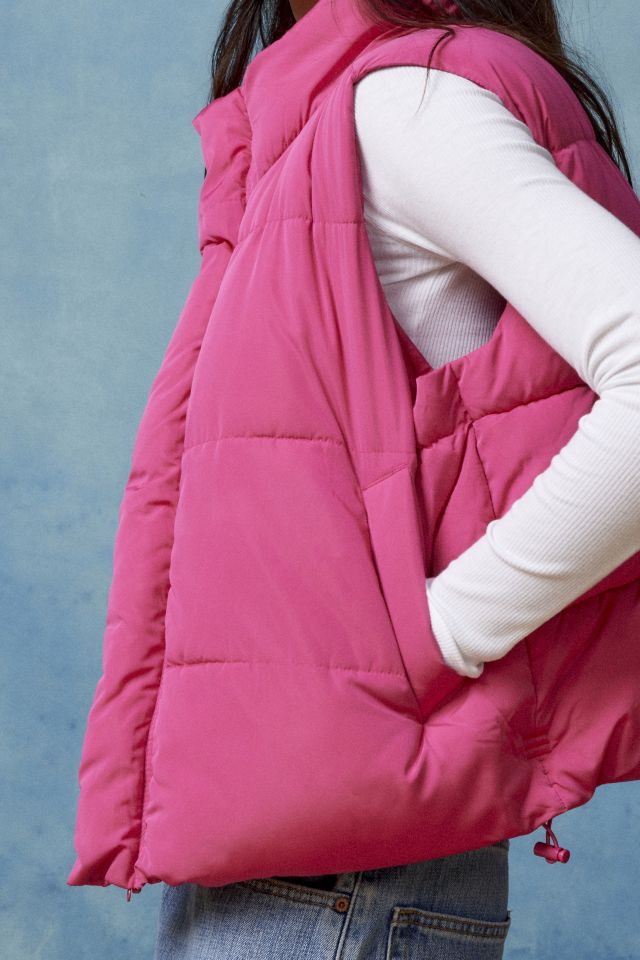 Urban outfitters pink outlet puffer