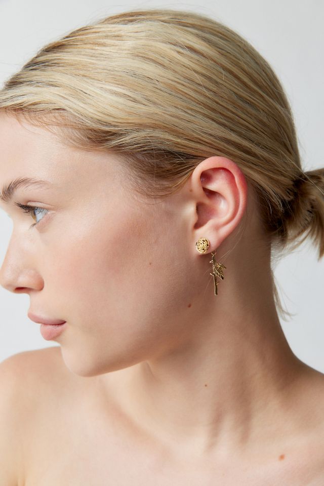 Ensemble de Boucles d'Oreilles Rosette & Cœur #1