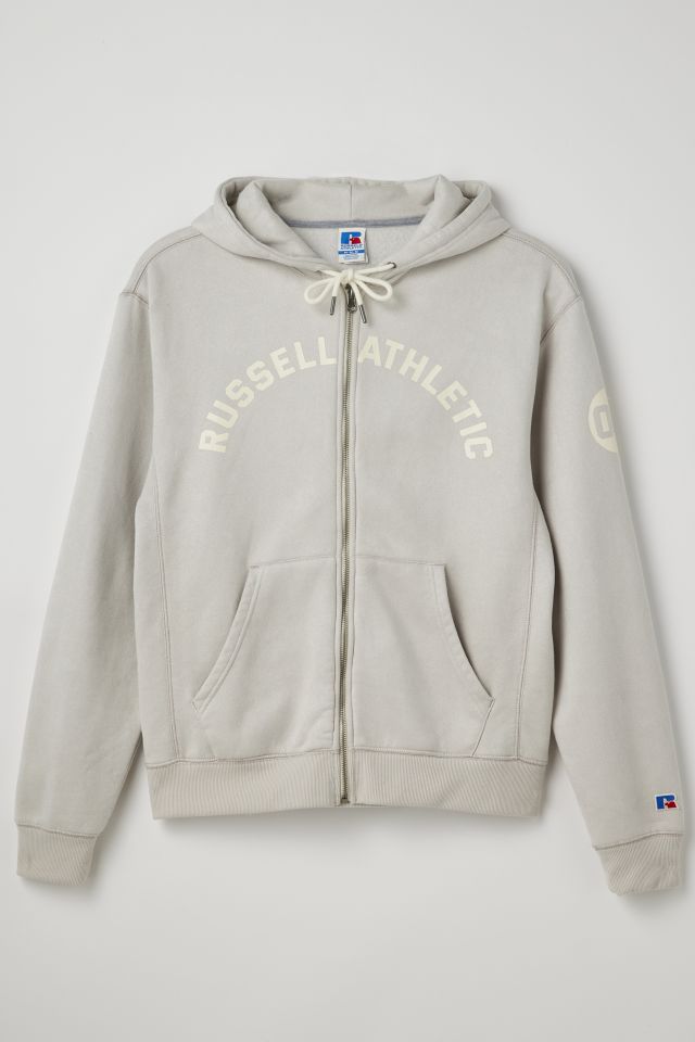 Russell Athletic Arched Graphic Zip Hoodie Sweatshirt
