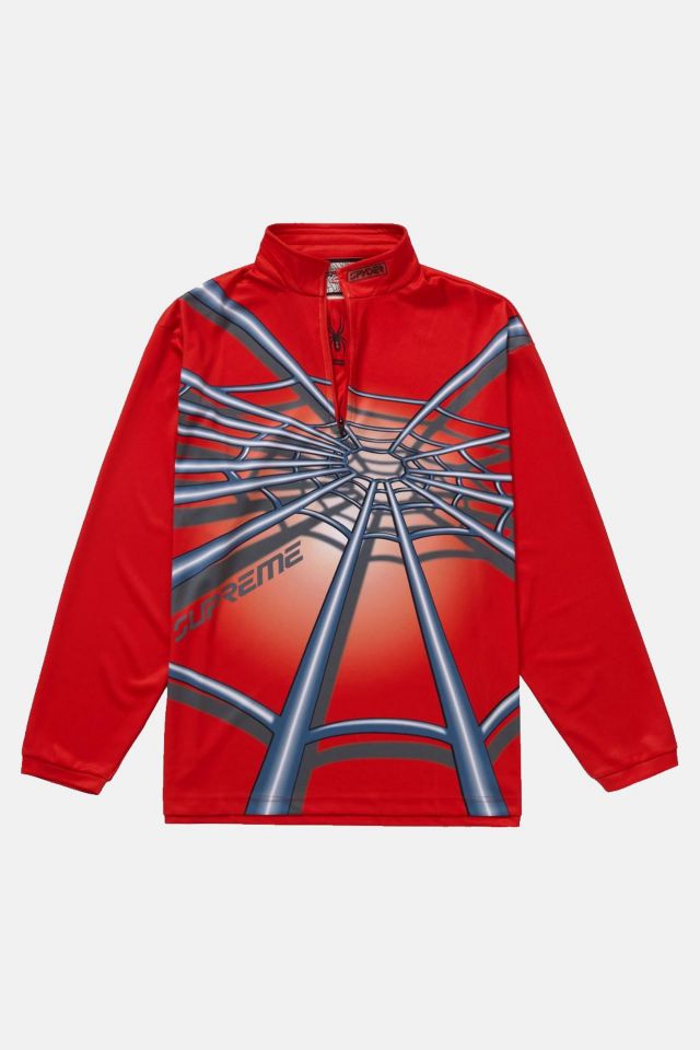 Supreme Spyder Web Half Zip Pullover