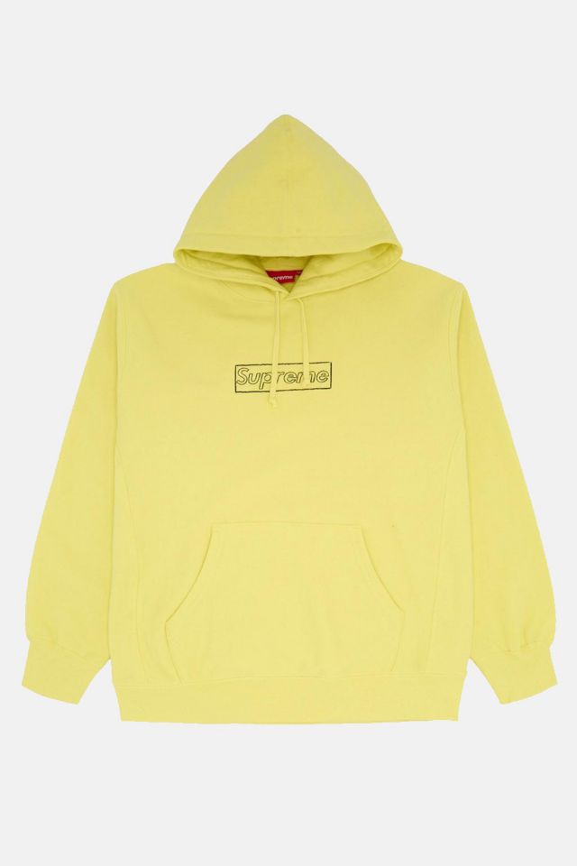 売上超高品質 supreme KAWS Chalk Logo HoodedSweatshirt - トップス