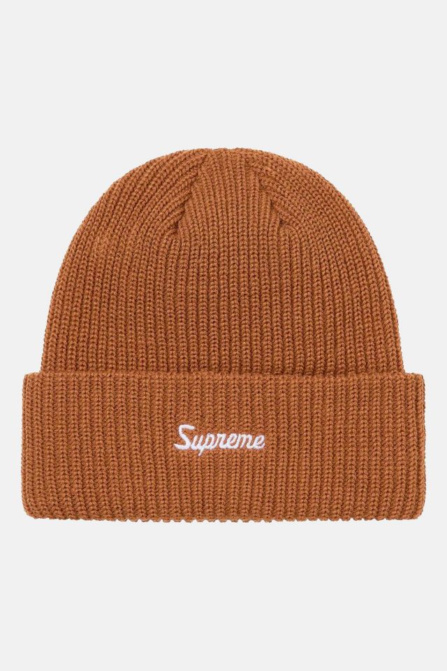 帽子Supreme Loose Gauge Beanie ビーニー　オレンジ