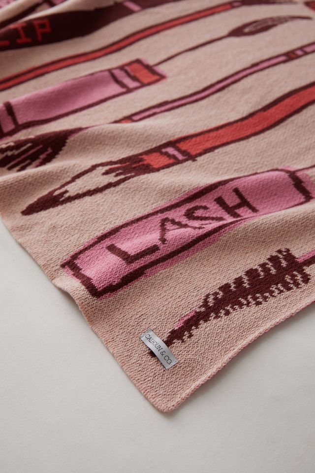 Calhoun & Co. UO Exclusive Makeup Icon Woven Throw Blanket #1