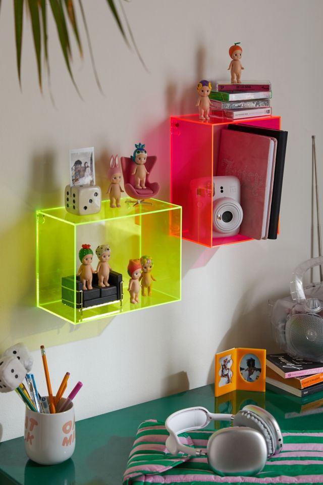 Neon Color Acrylic Wall Shelf