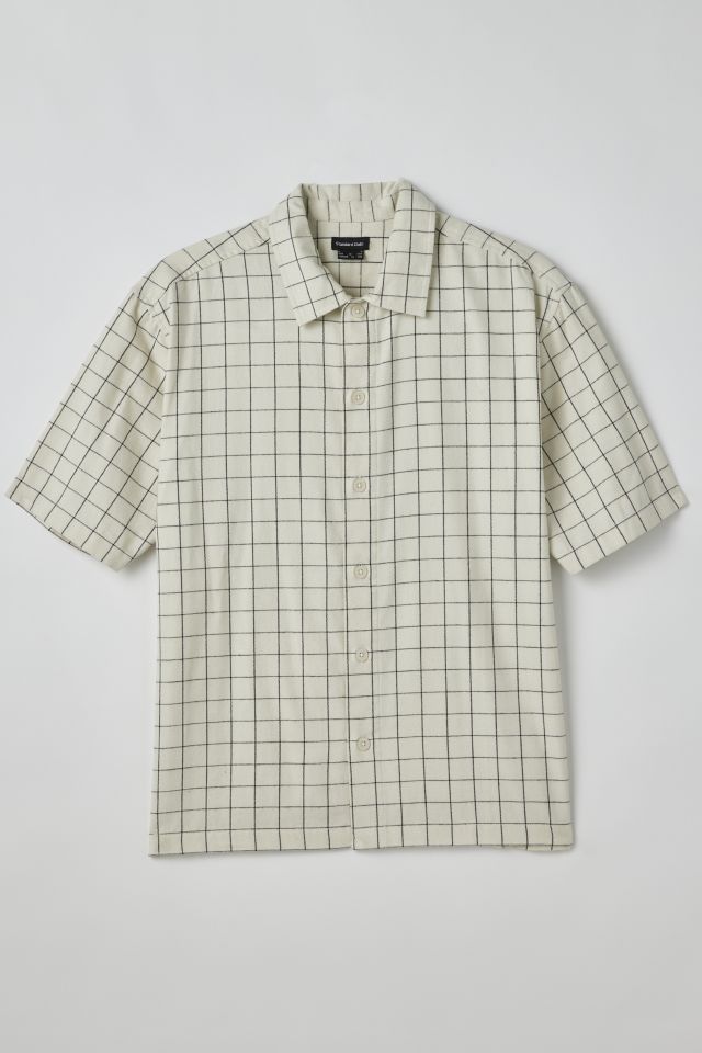 Standard Cloth Short Sleeve Flannel Shirt Urban Outfitters