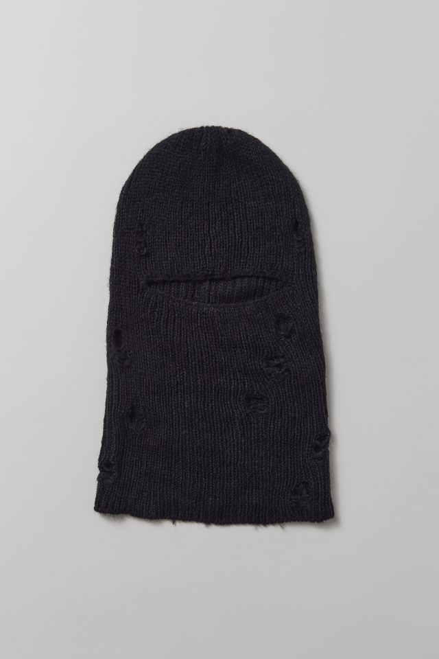 Loose Knit Distressed Balaclava #1