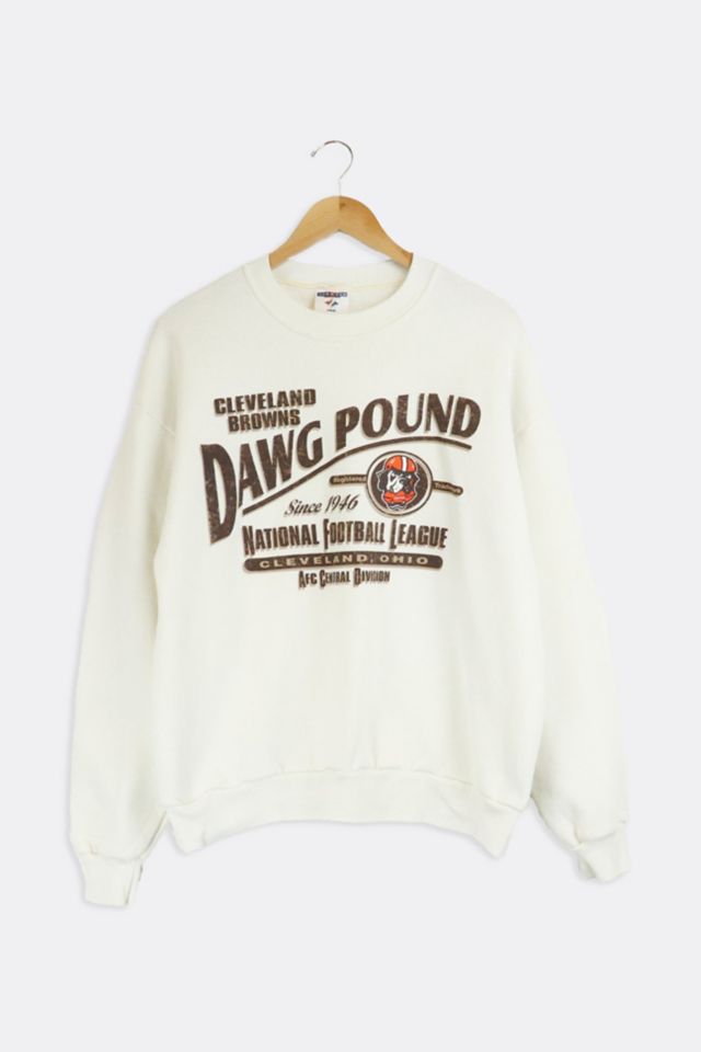 Cleveland Browns DOG POUND Vintage NFL Crewneck Sweatshirt