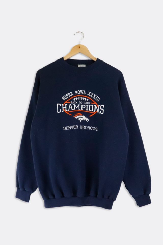 Vintage NFL Denver Broncos Back To Back Super Bowl Champions Sweatshirt ...
