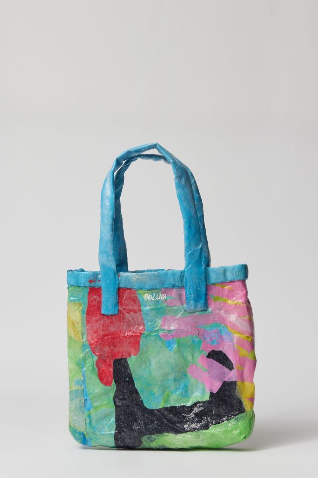 Small plastic tote bags with handles hot sale