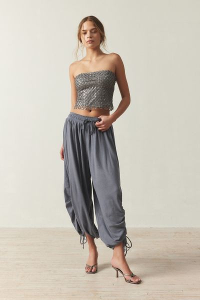Shop Out From Under Ryan Balloon Drapey Jogger Pant In Charcoal, Women's At Urban Outfitters